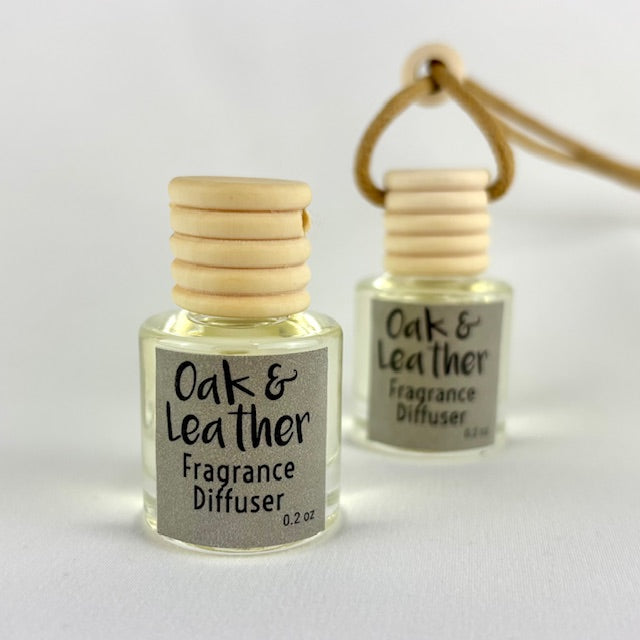 Oak & Leather Car Air Freshener Fragrance Diffuser
