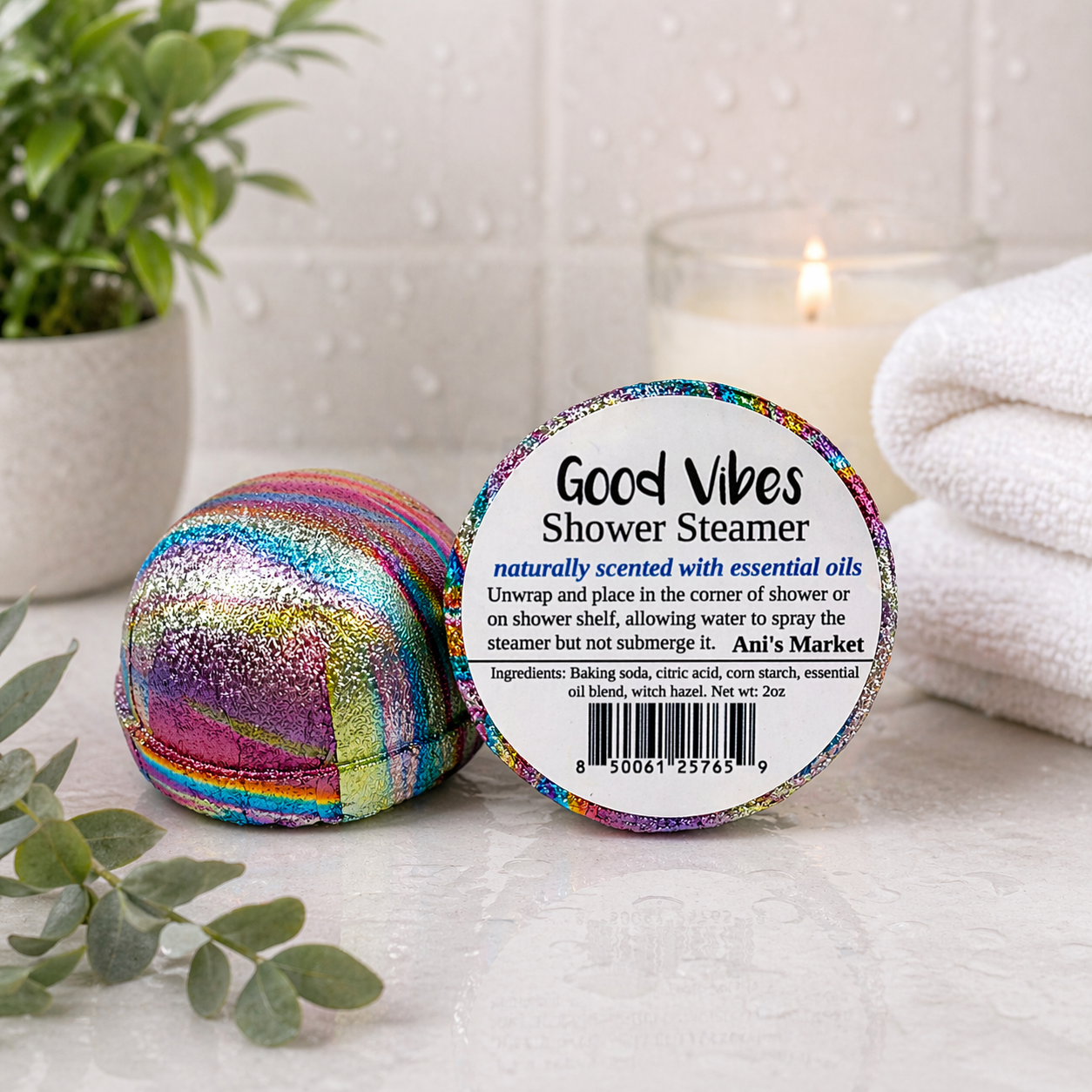 Good Vibes Shower Steamer (Pack of 10)