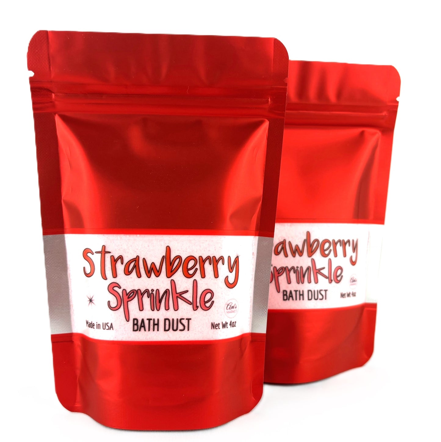 Strawberry Sprinkle Bath Dust (Pack of 4)