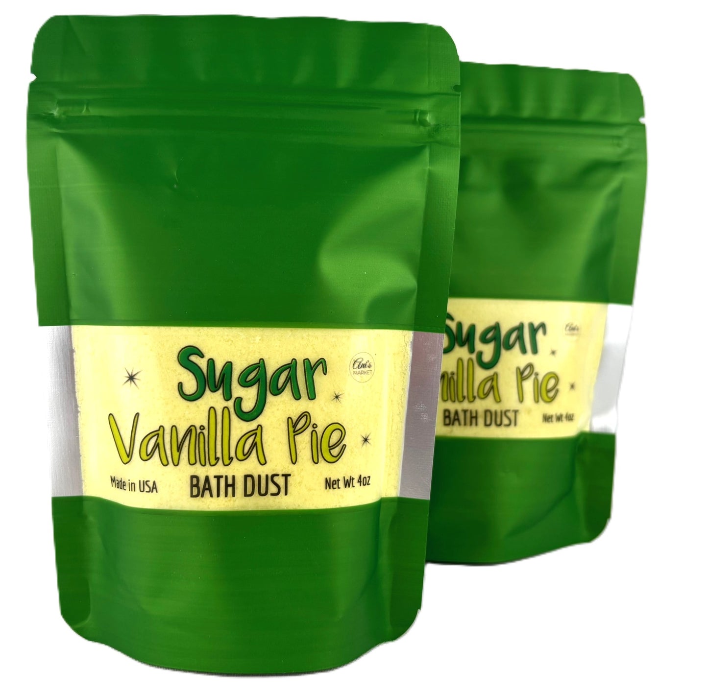 Sugar Vanilla Pie Bath Dust (Pack of 4)