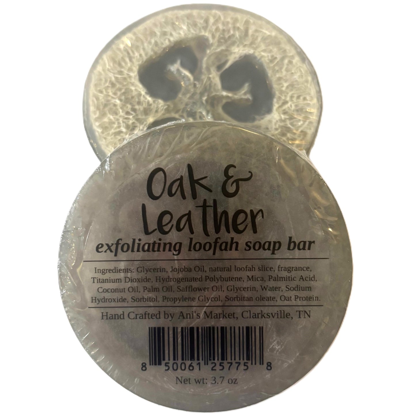 Oak & Leather Luffa Soap