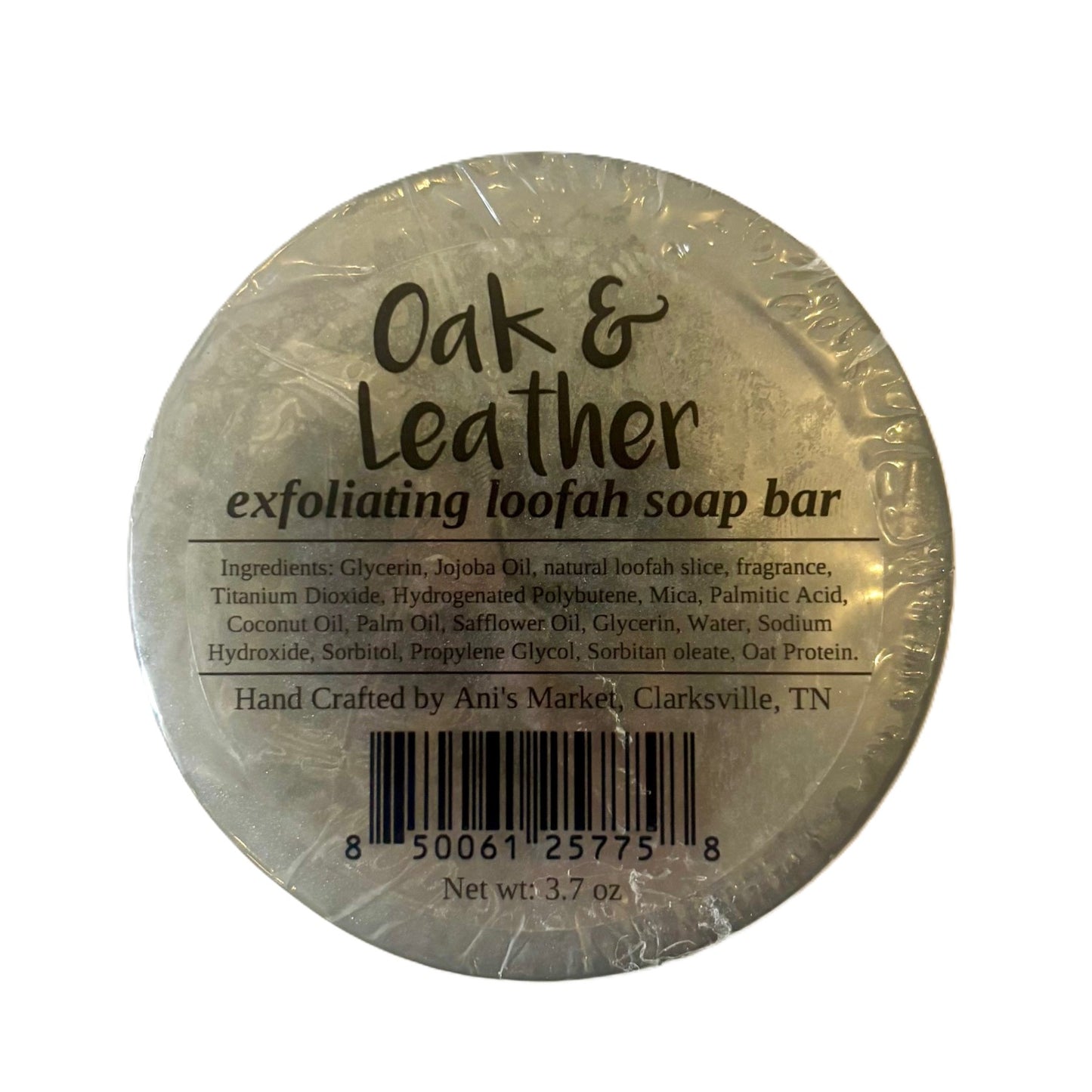 Oak & Leather Luffa Soap